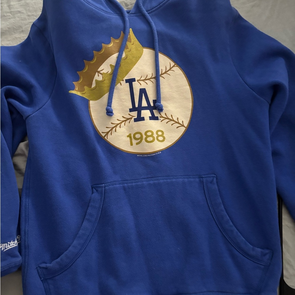 Blue LA Dodgers 1988 Championship Hoodie